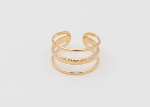 bague en acier inoxydable couleur or
