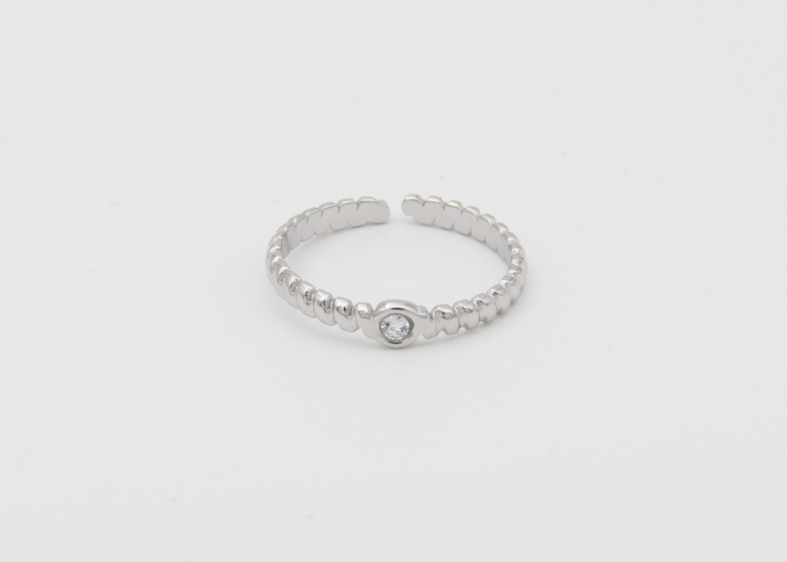 Bague Minorque | Bague en acier inoxydable et strass – Image 3