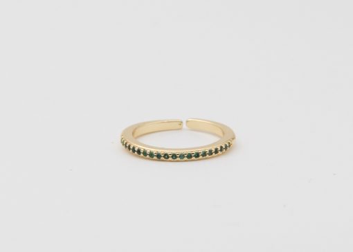 Bague Paros | Bague en acier inoxydable et strass