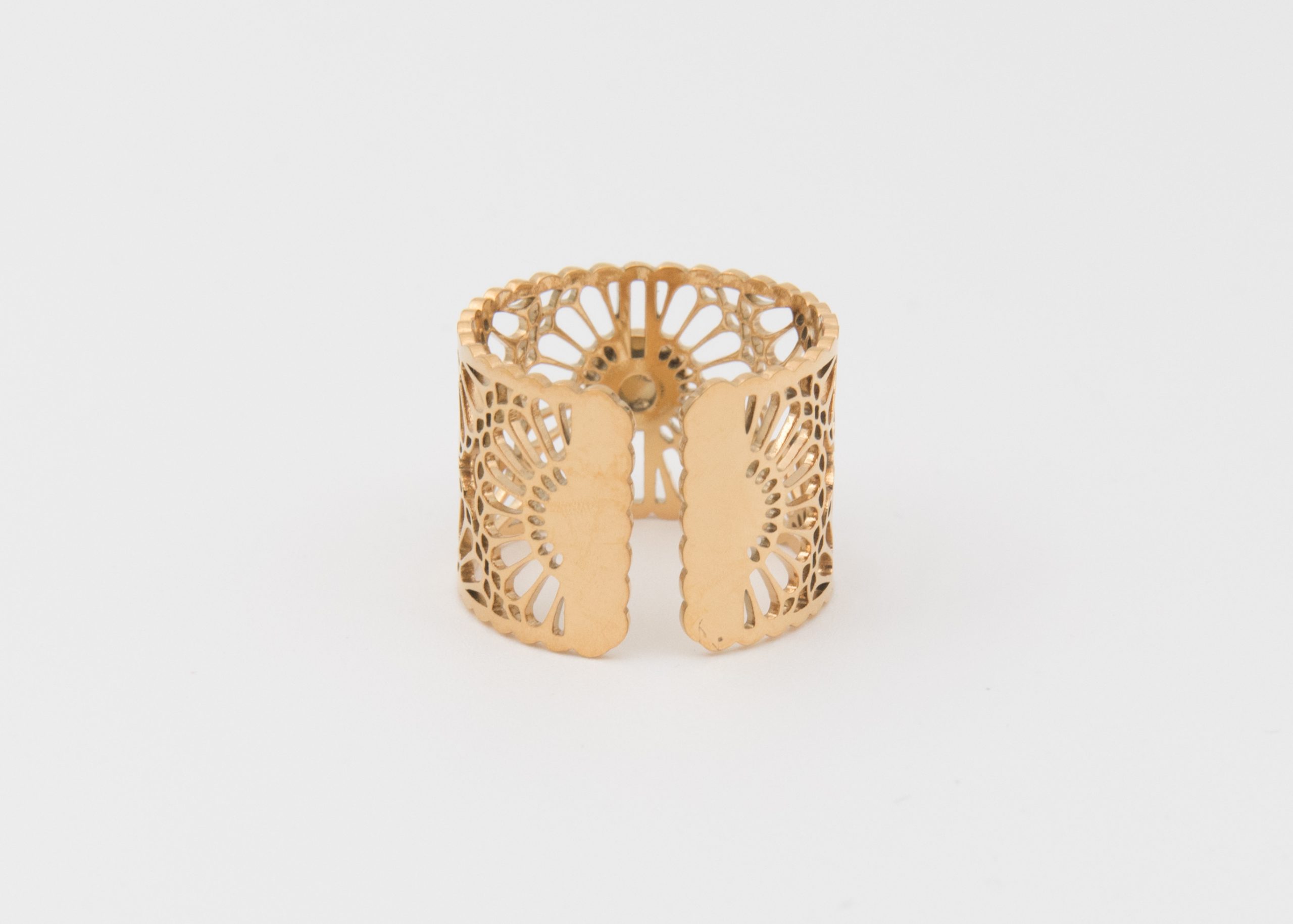 Bague Alcudia | Bague en acier inoxydable et nacre – Image 3