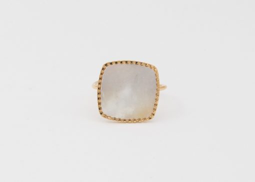 Bague Ibiza | Bague en acier inoxydable et nacre