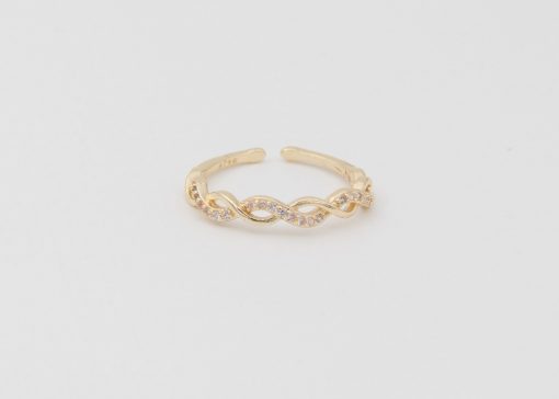 Bague Malte | Bague en acier inoxydable et strass