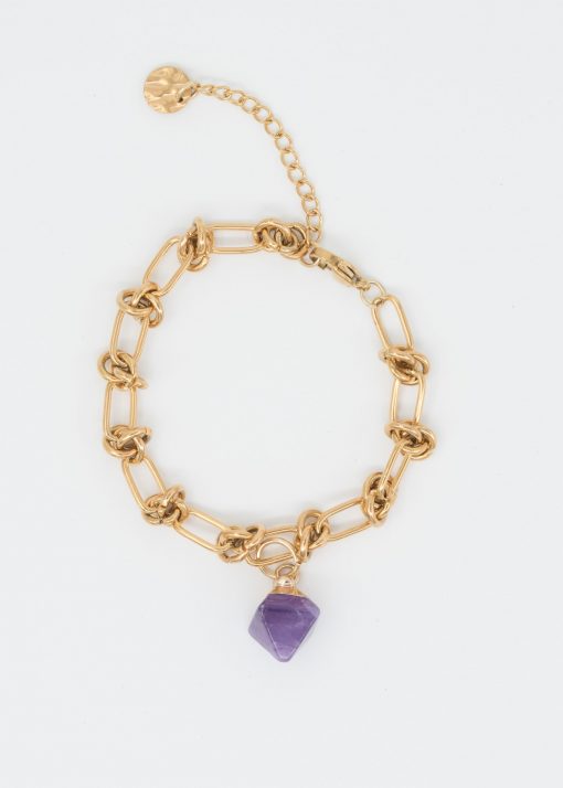 Bracelet Darjeeling | Bracelet en acier inoxydable et pierre