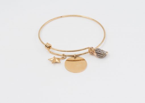 Bracelet Mooréa | Bracelet en acier inoxydable et coquillage