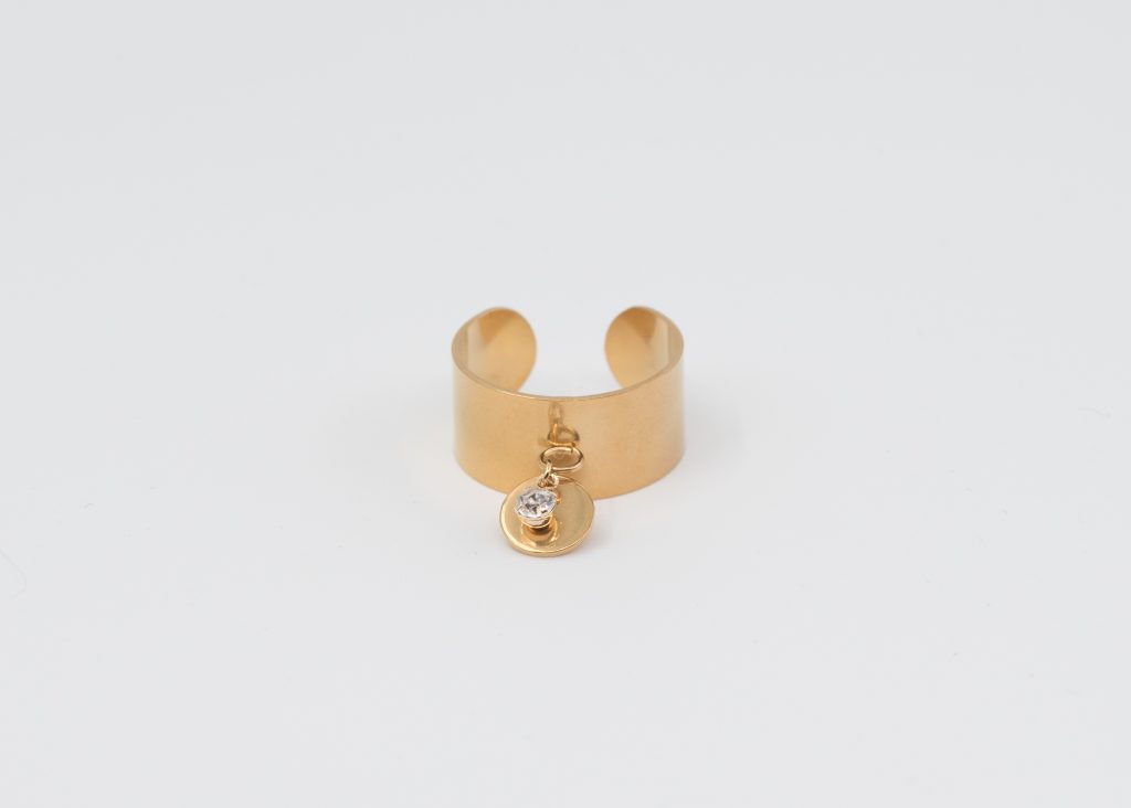 Bague Marbella | Bague en acier inoxydable et strass